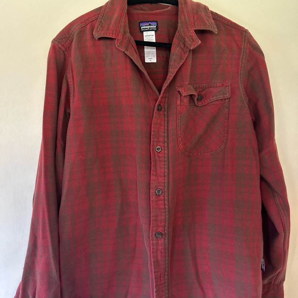 Patagonia Red Plaid Button-Up Shirt